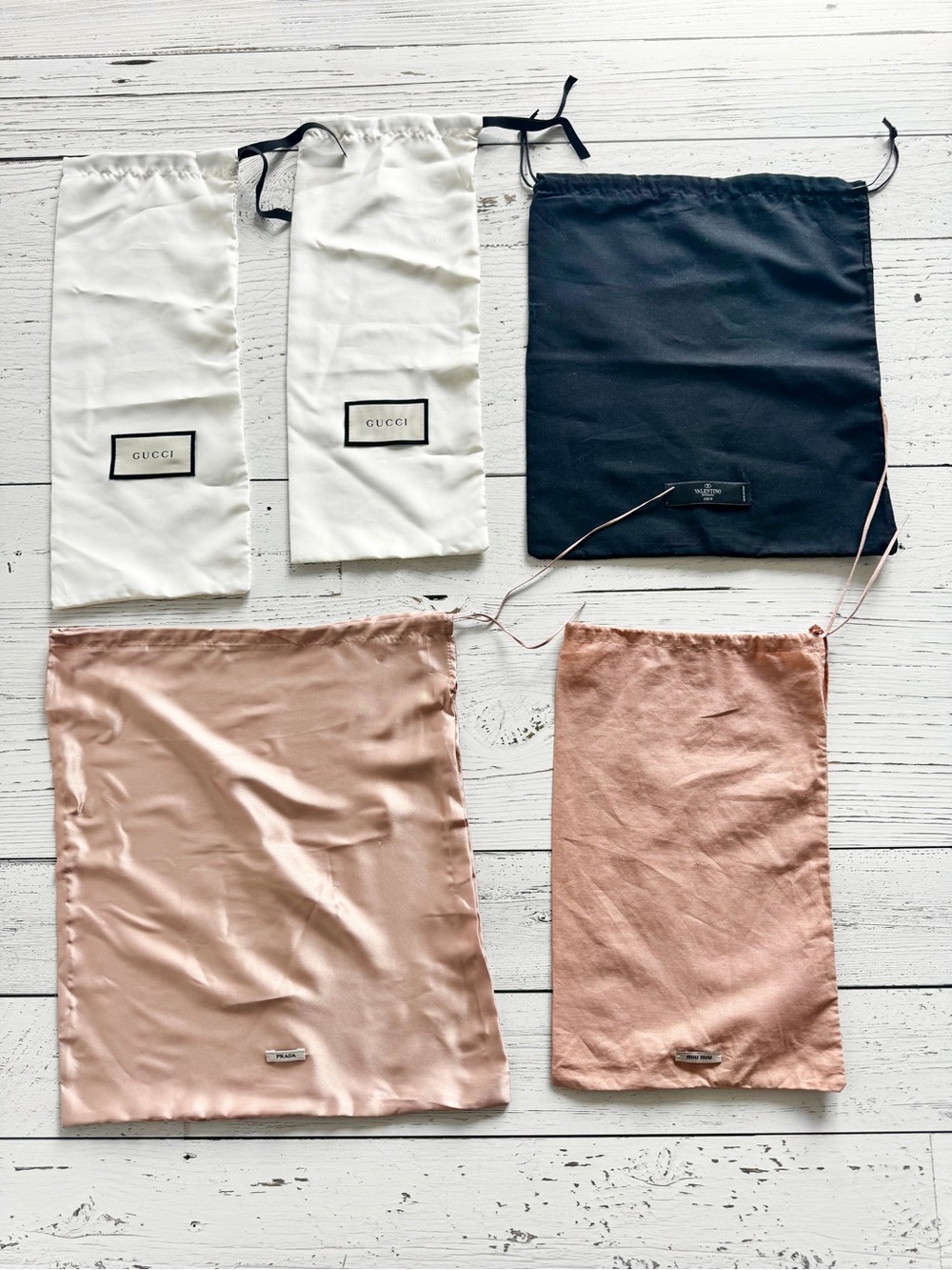 Authentic designer Dustbag Bundle